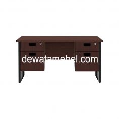 Meja Kantor Ukuran 160 - EXPO MP 160 + MP H02 +  MP H02 / Mahogany 